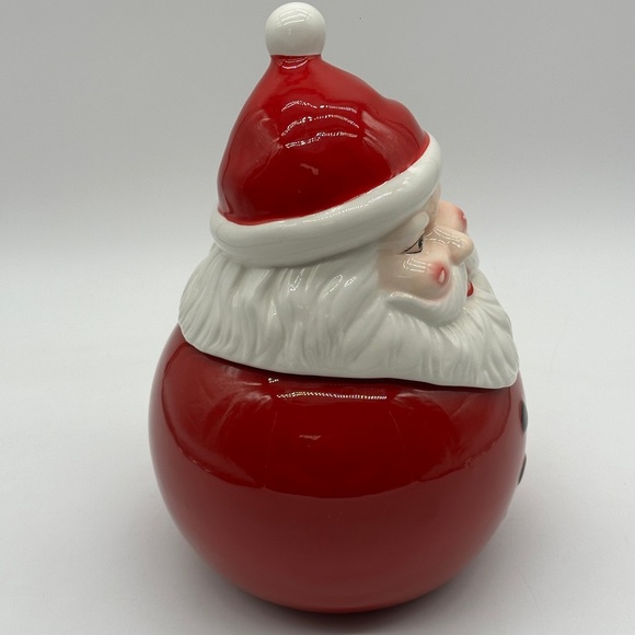 Potterybarn 2012 Ceramic Santa Clause Cookie Jar/Canister - Picture 2 of 8
